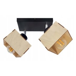 LAMPA żyrandol plafon sufit ruchomy loft DREWNO 2