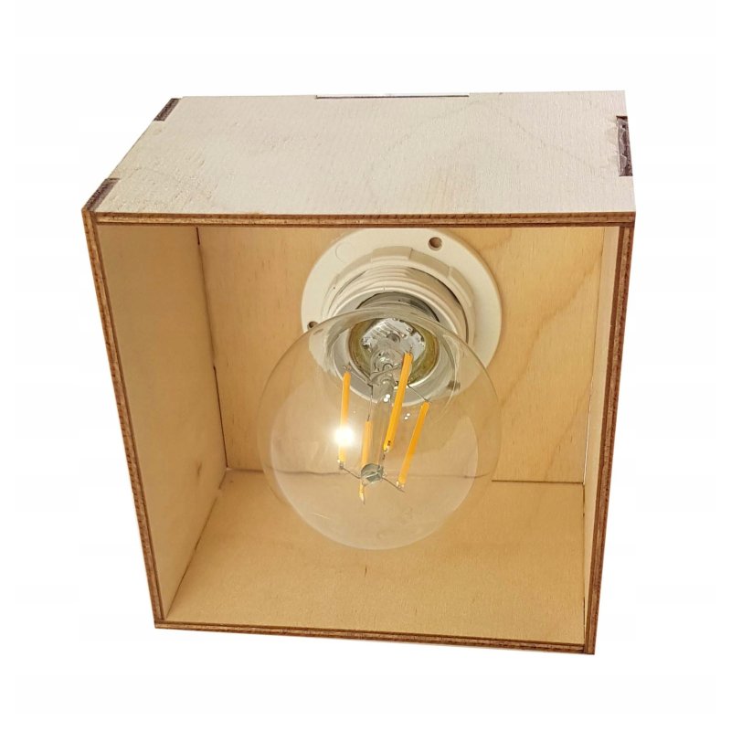 LAMPA sufitowa wisząca zwis żyrandol loft DREWNO 3