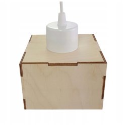 LAMPA sufitowa wisząca zwis żyrandol loft DREWNO 3