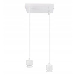 LAMPA sufitowa wisząca zwis Loft Drewno 2x E27