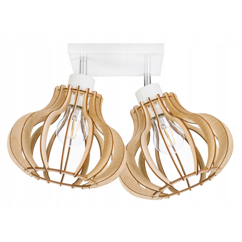 LAMPA sufit plafon żyrandol Loft Drewno ruchoma 2