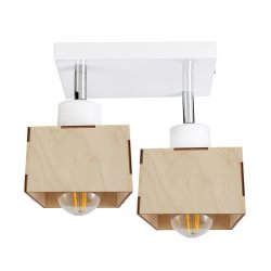 LAMPA plafon sufit ruchomy żyrandol loft DREWNO 2