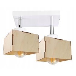 LAMPA plafon sufit ruchomy żyrandol loft DREWNO 2