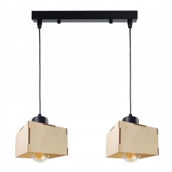 LAMPA sufitowa wisząca zwis żyrandol loft DREWNO 2