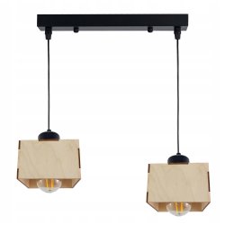 LAMPA sufitowa wisząca zwis żyrandol loft DREWNO 2