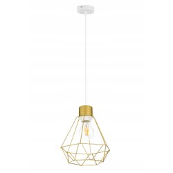 LAMPA sufitowa WISZĄCA ZWIS żyrandol drut złoty 1