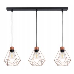 Lampa wisząca zwis żyrandol sufiowa loft diament 3