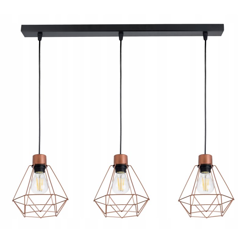 Lampa wisząca zwis żyrandol sufiowa loft diament 3