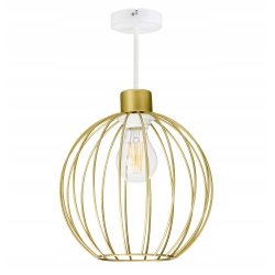 LAMPA wisząca stała żyrandol sufitowa Drut złoty