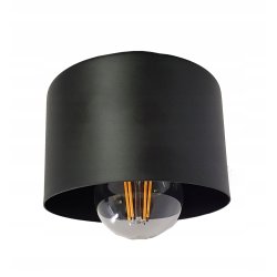 LAMPA wisząca sufitowa ŻYRANDOL ZWIS KUBEK CZARNY
