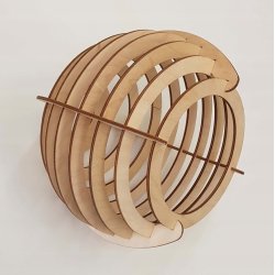 Lampa wisząca żyrandol zwis sufit klosz drewno 1