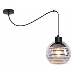 LAMPA sufitowa wisząca ZWIS Loft E27 PAJĄK SZKŁO