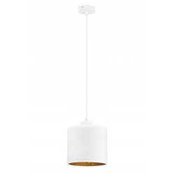 LAMPA WISZĄCA ZWIS żyrandol sufitowa ABAŻUR złoty