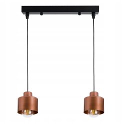 Lampa wisząca zwis żyrandol sufit loft kubek miedź
