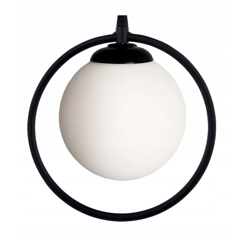 LAMPA WISZĄCA ZWIS ŻYRANDOL SUFITOWY LOFT KOŁO SZKLANY KLOSZ KULA LED E27