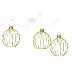LAMPA sufitowa wisząca ZWIS Loft klosz 3xE27 PAJĄK
