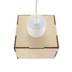 LAMPA sufitowa wisząca zwis żyrandol loft DREWNO 3