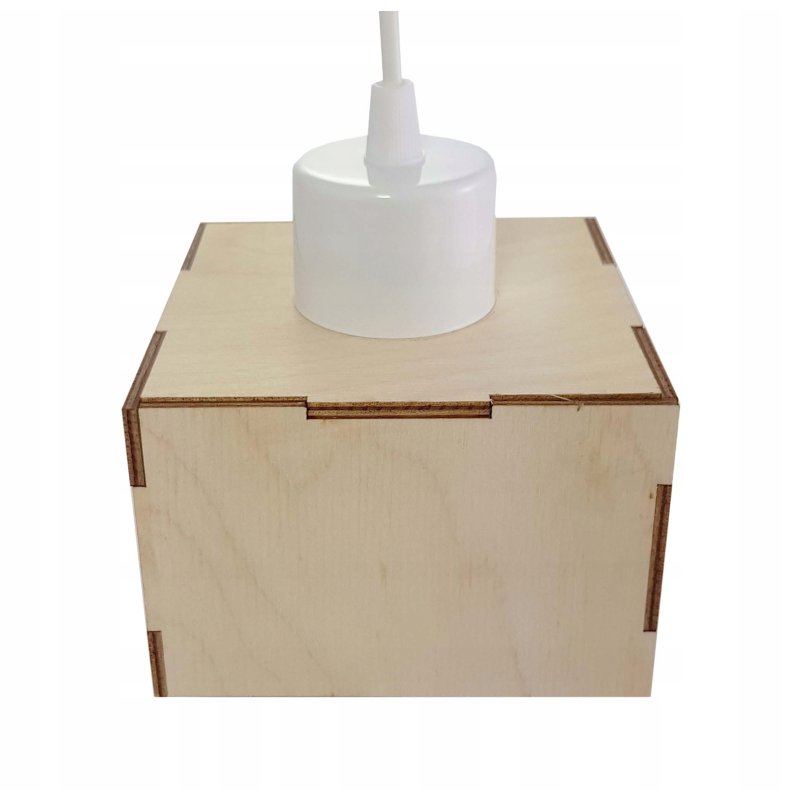 LAMPA sufitowa wisząca zwis żyrandol loft DREWNO 3