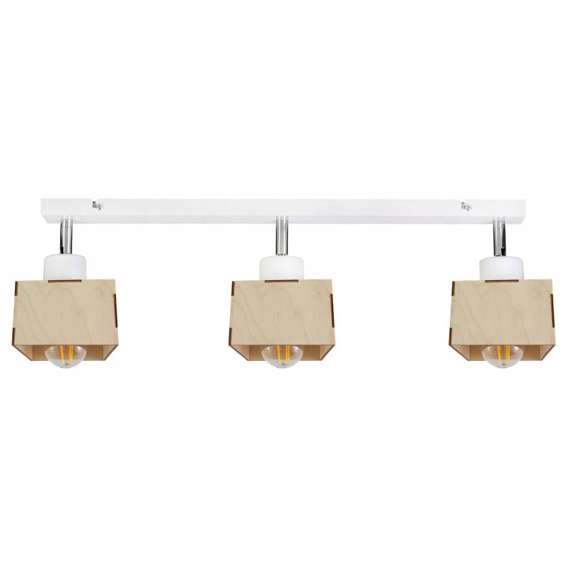 LAMPA plafon sufit ruchomy żyrandol loft DREWNO 3