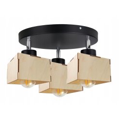 LAMPA żyrandol plafon sufit ruchomy loft DREWNO 3