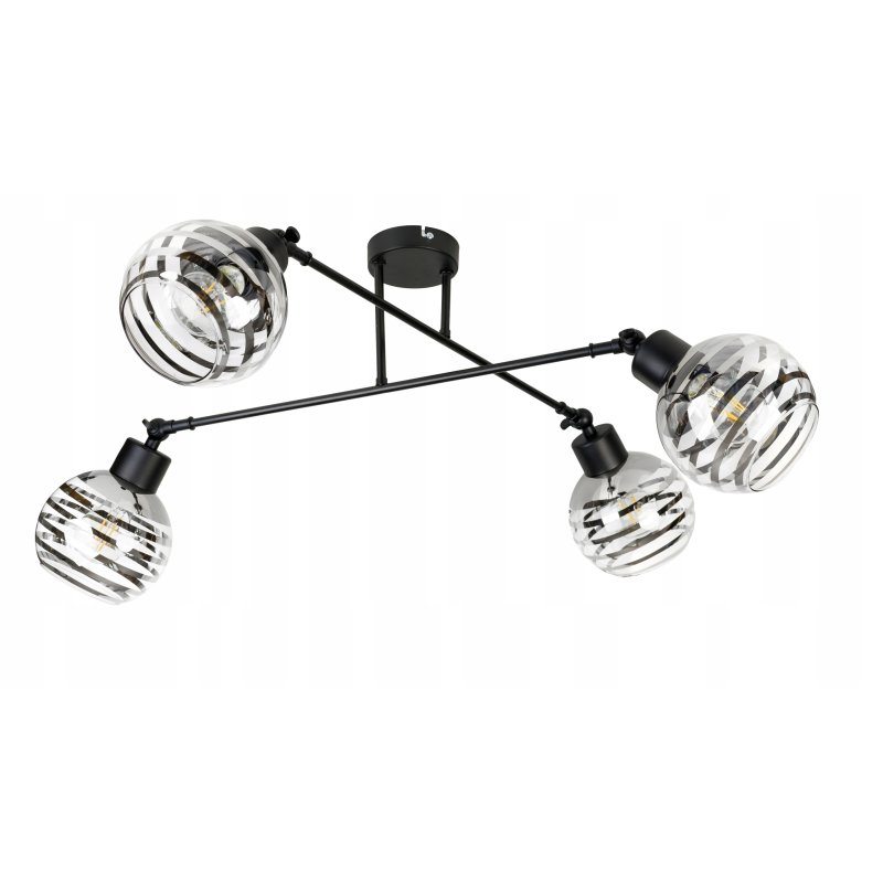 LAMPA sufitowa żyrandol regulowany LOFT ruch 4 E27