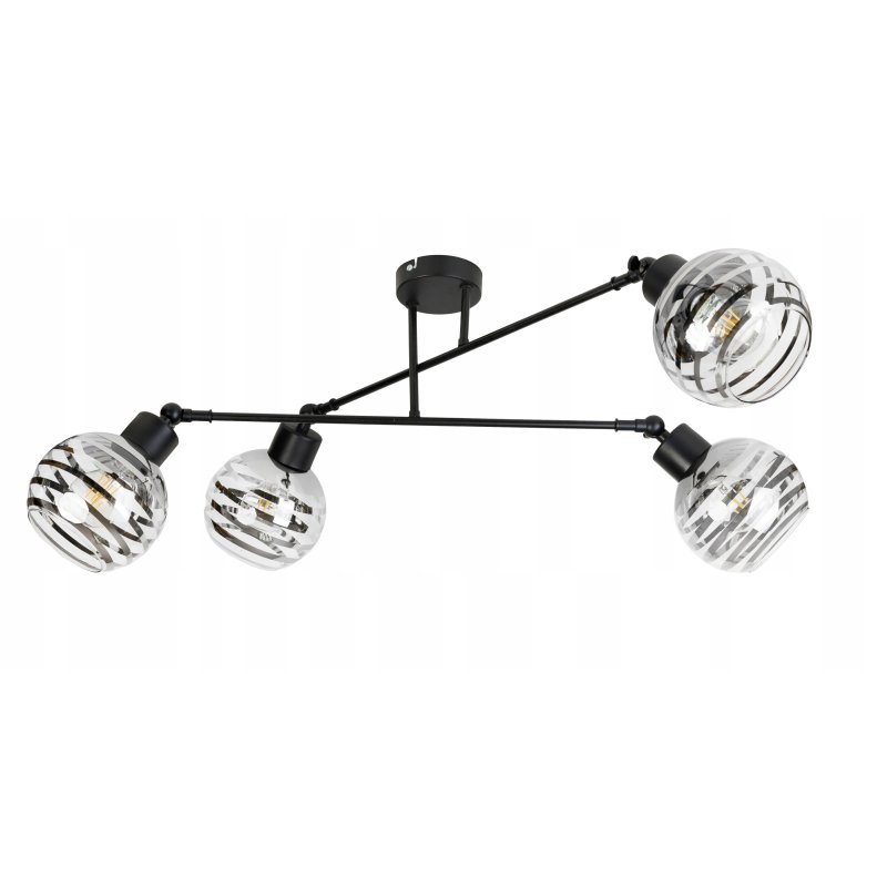LAMPA sufitowa żyrandol regulowany LOFT ruch 4 E27