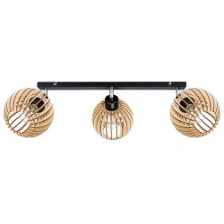 Lampa plafon żyrandol sufitowa ruch loft Drewno 3