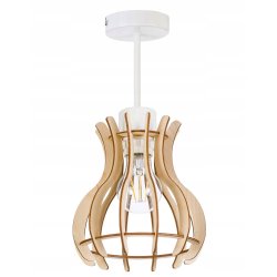 LAMPA stała sufitowa wisząca żyrandol Loft Drewno