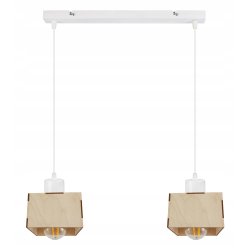 LAMPA sufitowa wisząca zwis żyrandol loft DREWNO 2