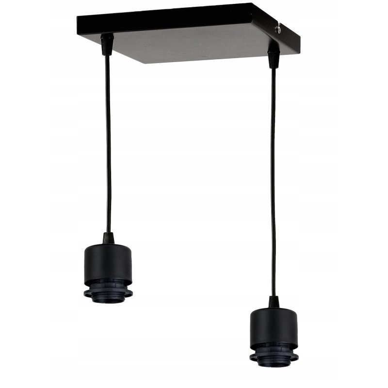 LAMPA sufitowa wisząca zwis Loft Drewno na 2x E27