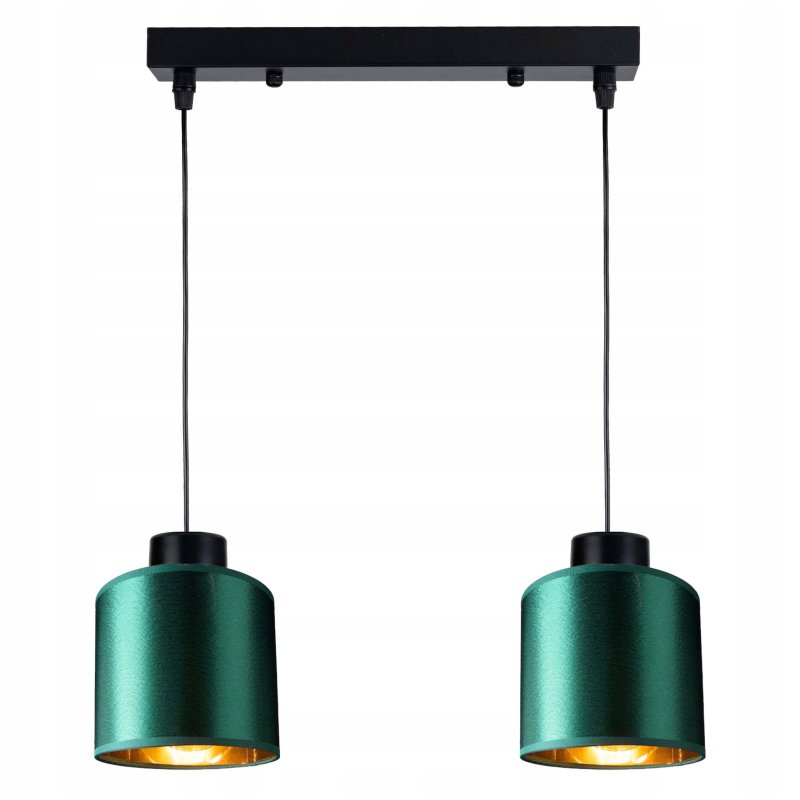 LAMPA WISZĄCA ZWIS żyrandol sufitowa ABAŻUR złoty