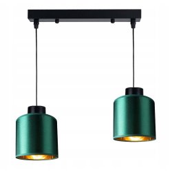 LAMPA WISZĄCA ZWIS żyrandol sufitowa ABAŻUR złoty