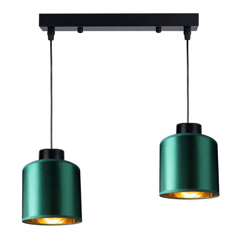 LAMPA WISZĄCA ZWIS żyrandol sufitowa ABAŻUR złoty