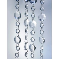 Lampa żyrandol sufitowa chrom kryształowy glamour