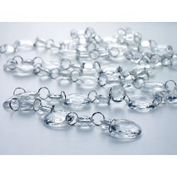 Lampa żyrandol sufitowa chrom kryształowy glamour