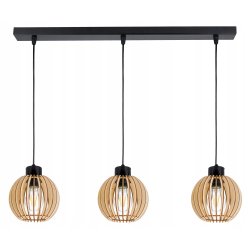 LAMPA WISZĄCA ZWIS żyrandol sufitowa LOFT Drewno 3