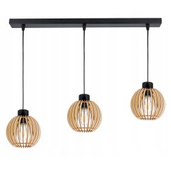 LAMPA WISZĄCA ZWIS żyrandol sufitowa LOFT Drewno 3