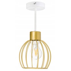 LAMPA wisząca stała żyrandol sufitowa Drut złoty