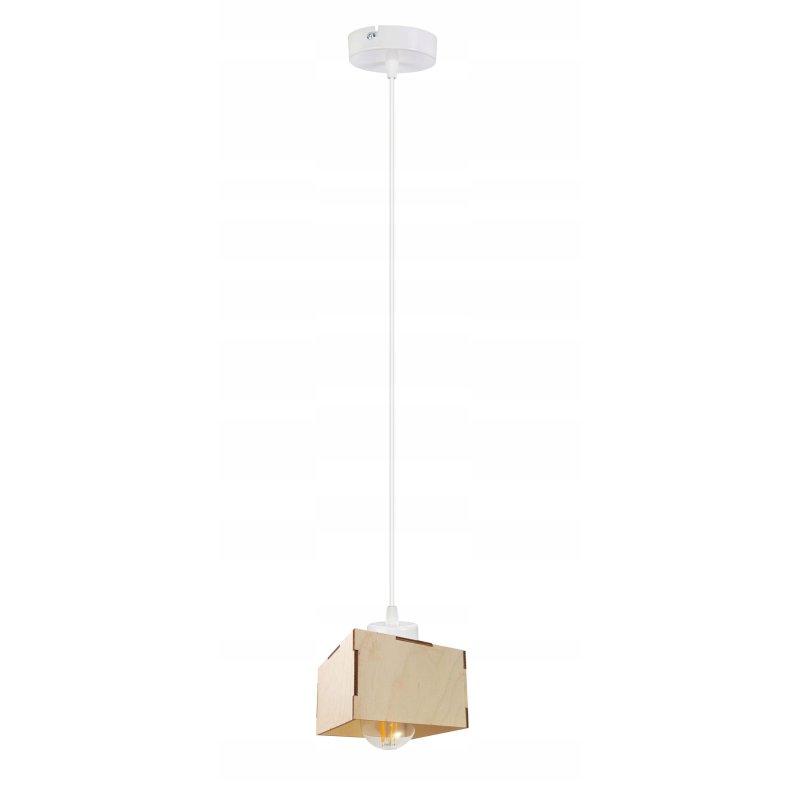 LAMPA sufitowa wisząca zwis żyrandol loft DREWNO 1