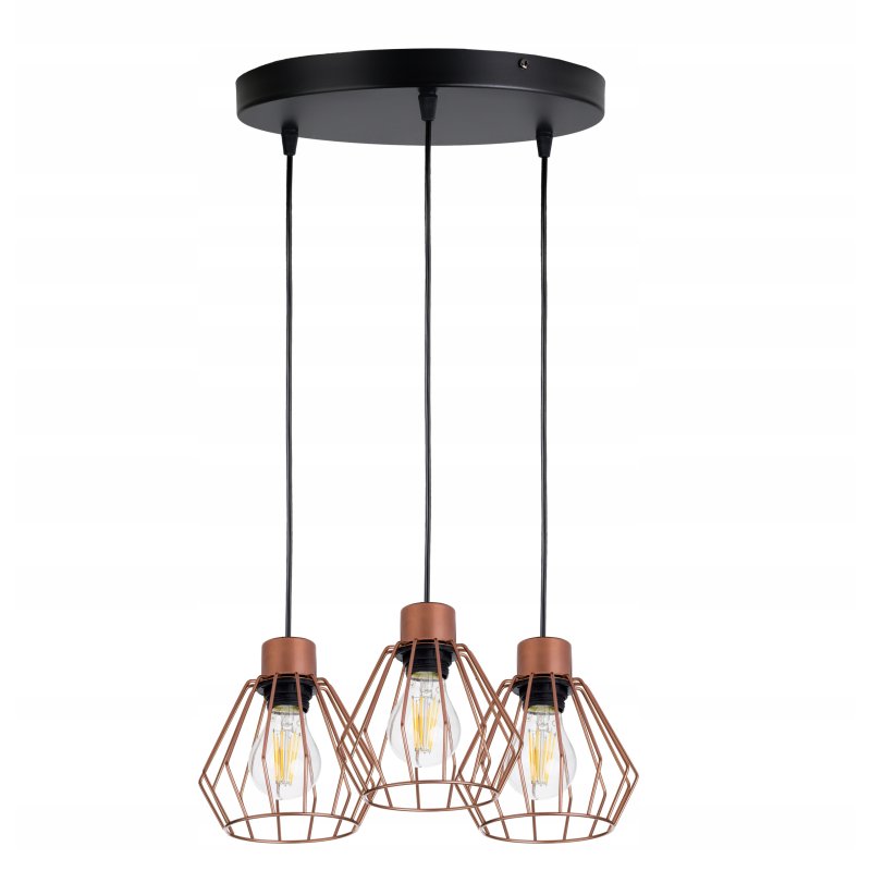 Lampa wisząca zwis żyrandol sufiowa loft brylant 3