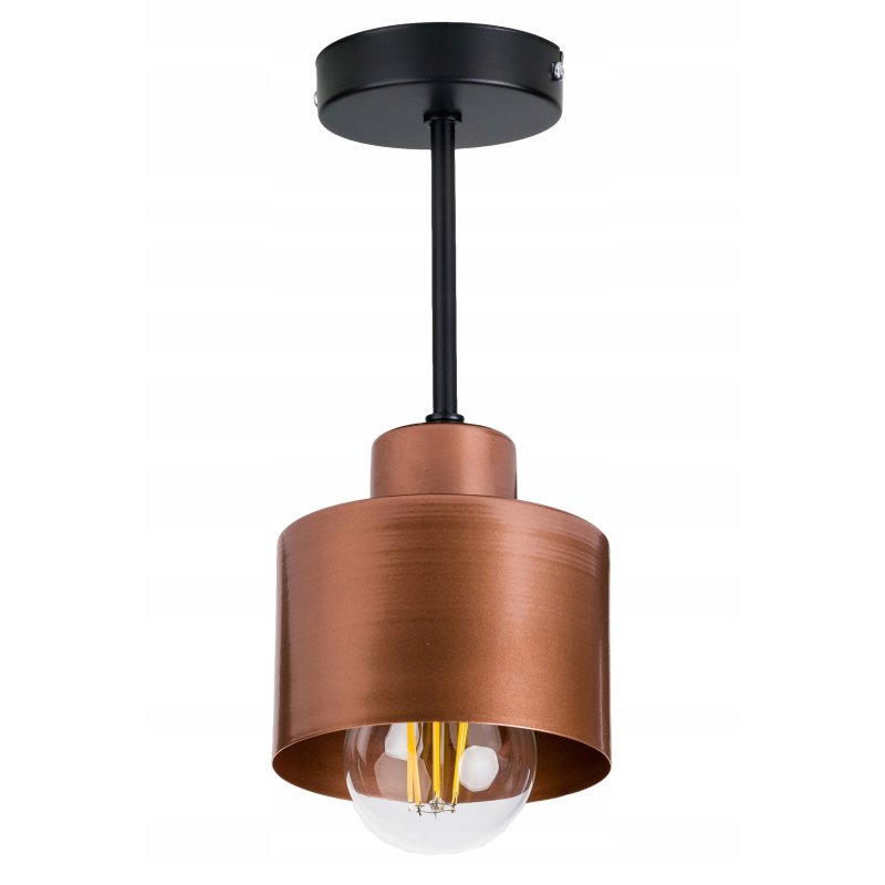 LAMPA wisząca stała żyrandol sufitowa LOFT miedź