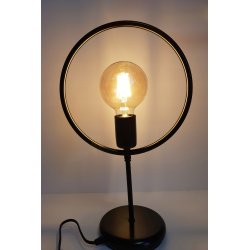 Lampka nocna Lampa stołowa loft koło na led E27
