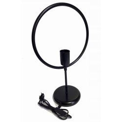 Lampka nocna Lampa stołowa loft koło na led E27