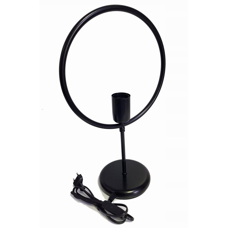 Lampka nocna Lampa stołowa loft koło na led E27