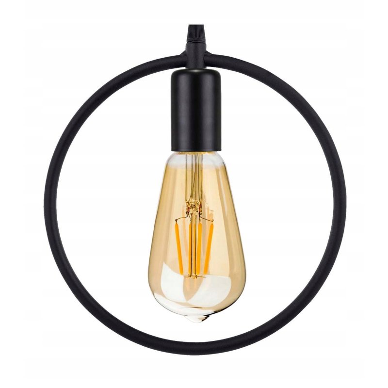 Lampka nocna Lampa stołowa loft koło na led E27