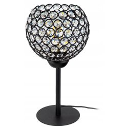 Lampka nocna Lampa stołowa wysoka loft drut klosz kryształowy na led E27
