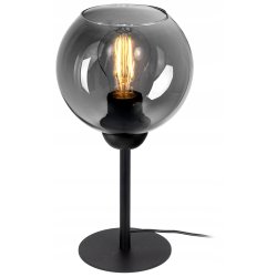 Lampka nocna Lampa stołowa wysoka loft szklany klosz na led E27