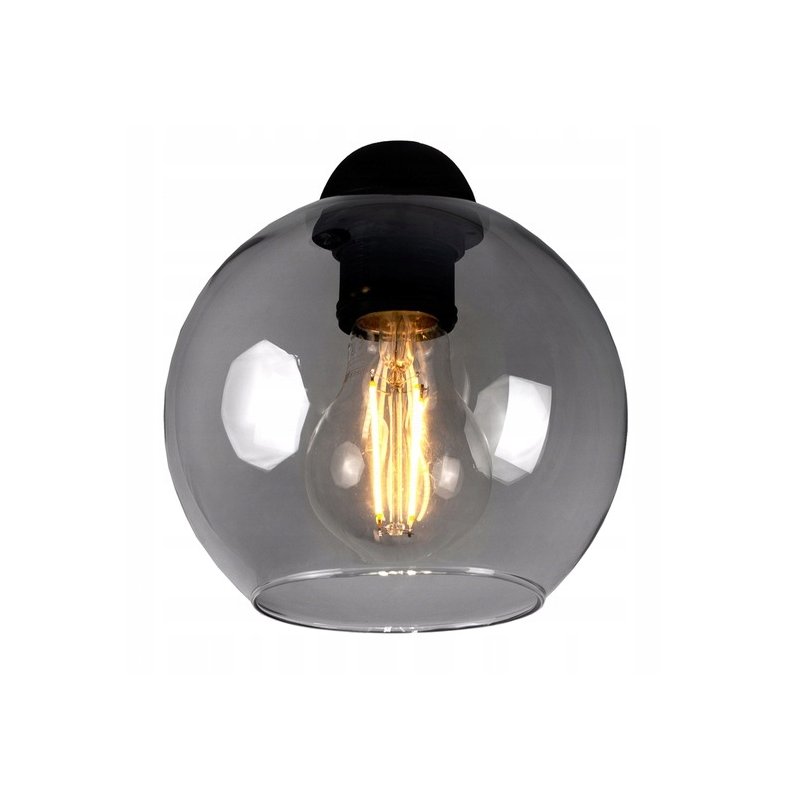 Lampka nocna Lampa stołowa wysoka loft szklany klosz na led E27