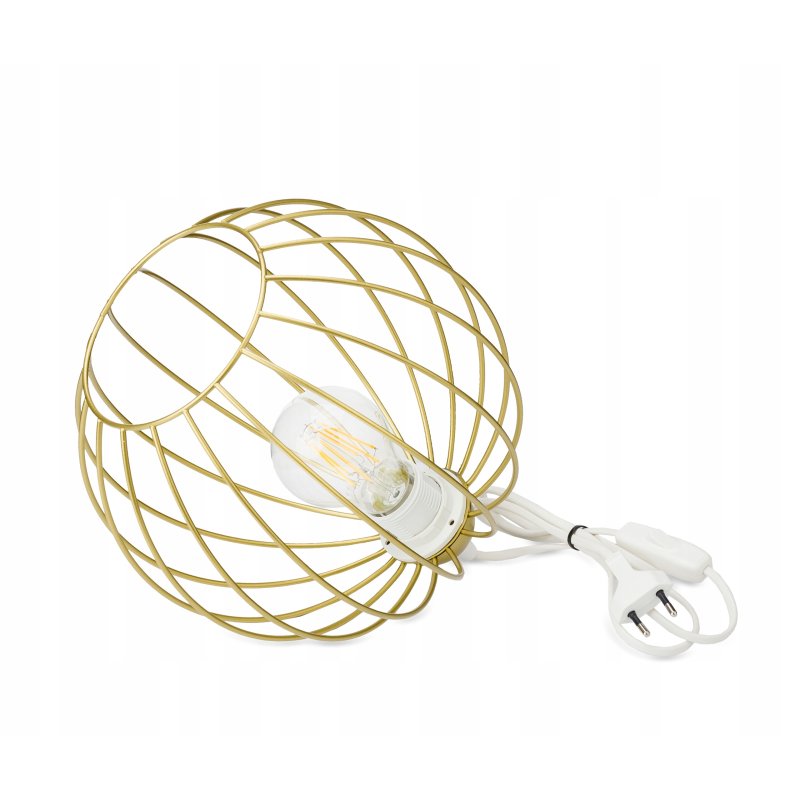 Lampka nocna Lampa stołowa loft Drut XL na led E27