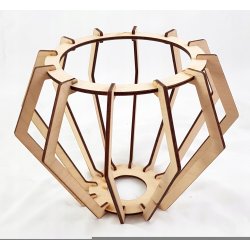 Lampka nocna Lampa stołowa loft na led E27 Drewno